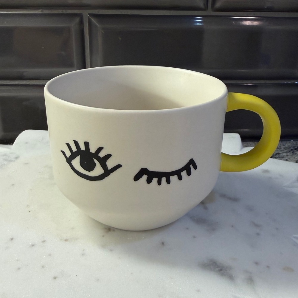 Starbucks Winking Eye Coffee Mug Unisex 14 oz 2017 Collection Piece
3.25" by 4"